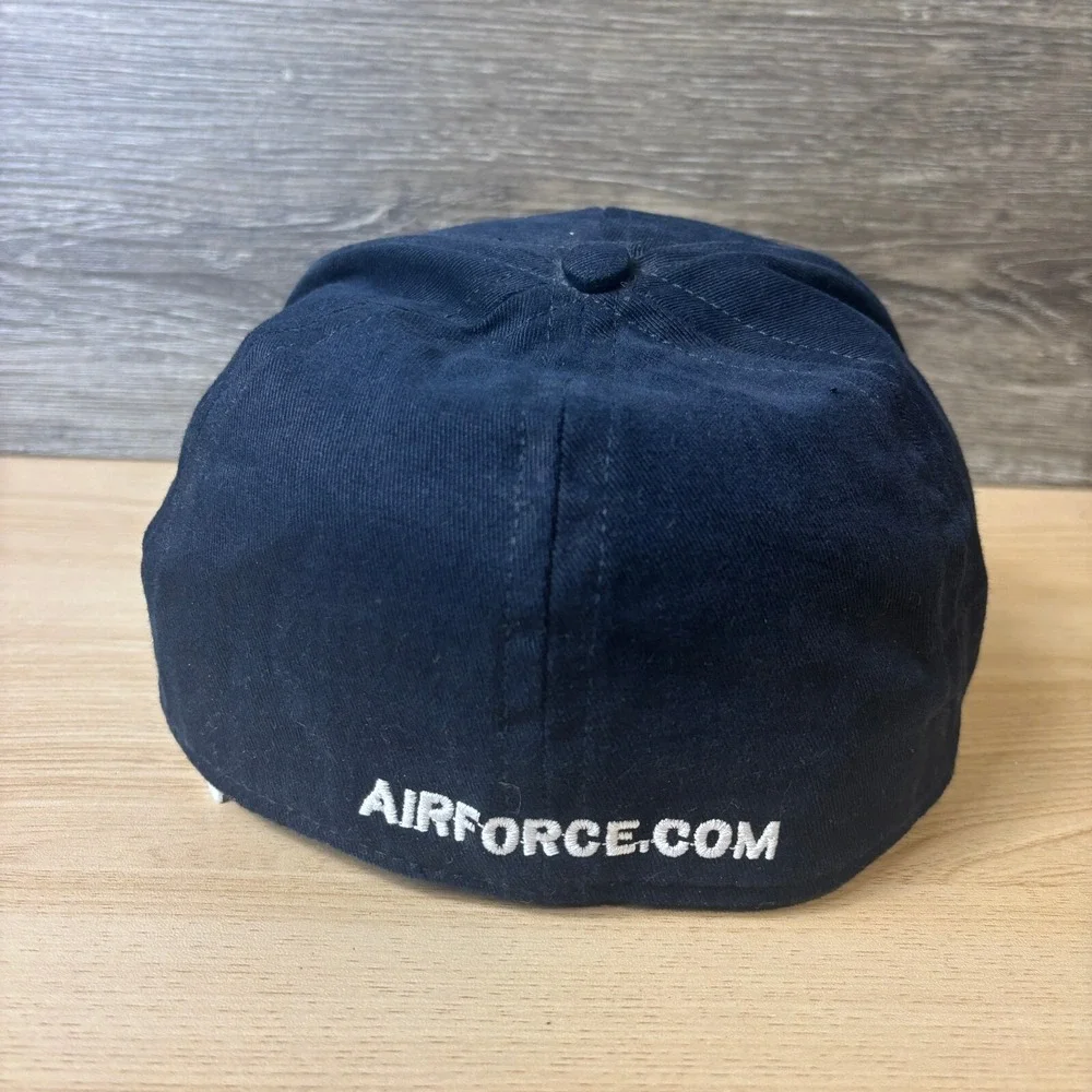 Air Force Hat Cap Fitted‎ One Size Blue Navy USA Made